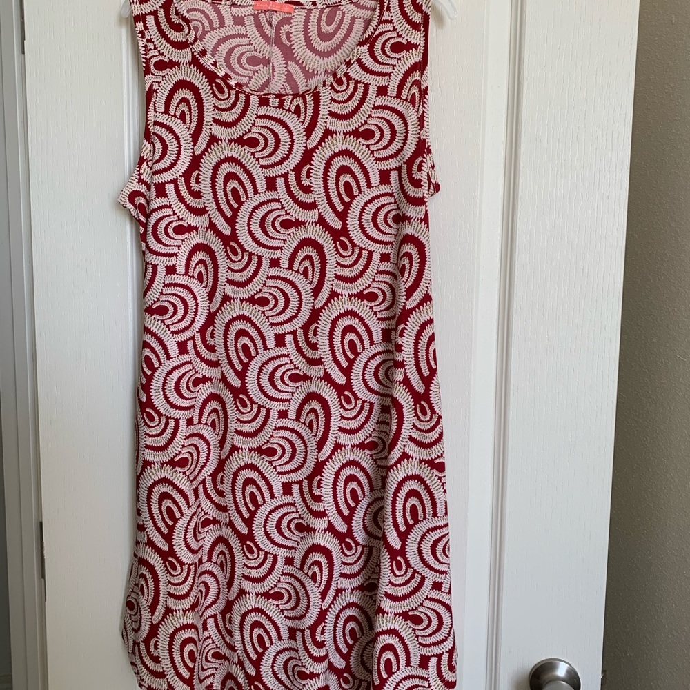Red & White Mini Dress